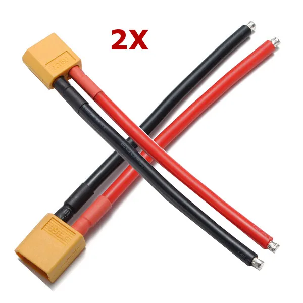 5 2 1 шт. XT60 Штекерный разъем 12AWG 10 см с проводом кабель Lipo аккумулятор для