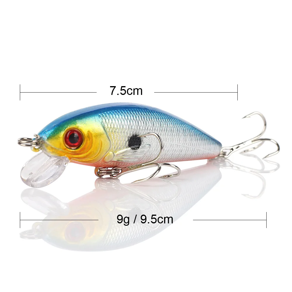 7.5cm Biwvo приманка гольян приманка для морской рыбалки кальмары Джиги Shad Спиннер приманка маленькие рыбы 2,5 см 7,5 см воблер Товары для рыбалки жесткая мишура - Цвет: 7.5cm
