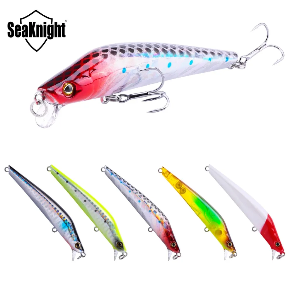 SeaKnight SK016 Minnow набор рыболовных приманок 5 шт./лот 95 мм 10 г 0 4 м твердая приманка