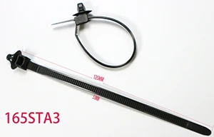20PCS NO.7 20 шт. нейлоновый Черный Автомобильный кабельный ремень с нажимным креплением фиксатор для проводов Зажим кабельные стяжки - Цвет: 20PCS NO.7
