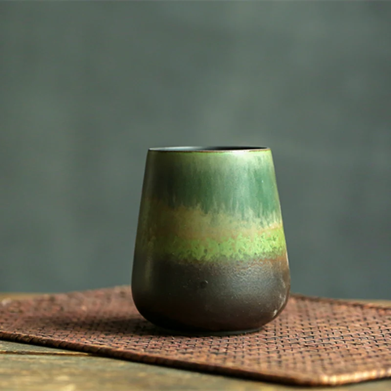 350ml Japanese Style Coffee Cup Vintage Water Ceramic Coarse Pottery Drinkware Milk Fruit Juice Tea Mugs for Creative Gifts | Дом и сад