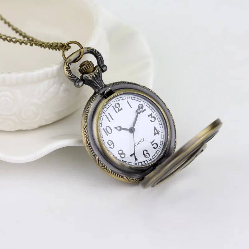 Death Hallows Pocket Watch Magic Hogwards Cos Watch Kid Birthday Holiday Gift Halloween Cosplay Accessory Bronze Link Chain Watc