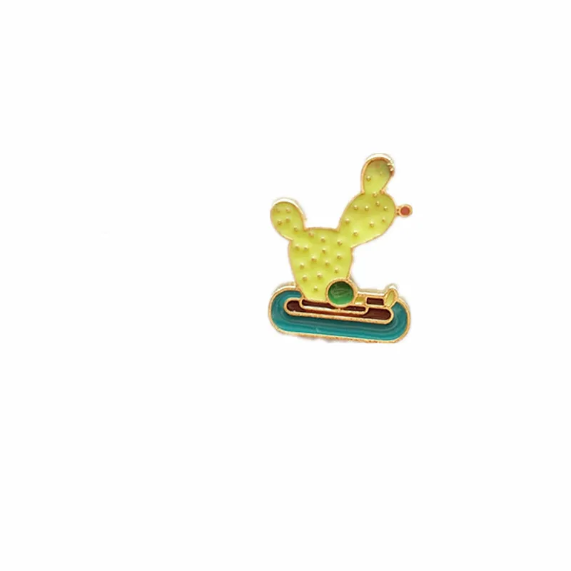 Металлическая эмалированная заколка для украшений Джинсовая Шляпа брошь