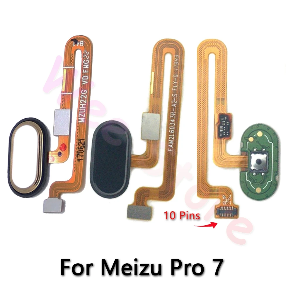 Кнопка возврата домой датчик отпечатков пальцев гибкий кабель для Meizu Pro7 Pro 7 Plus