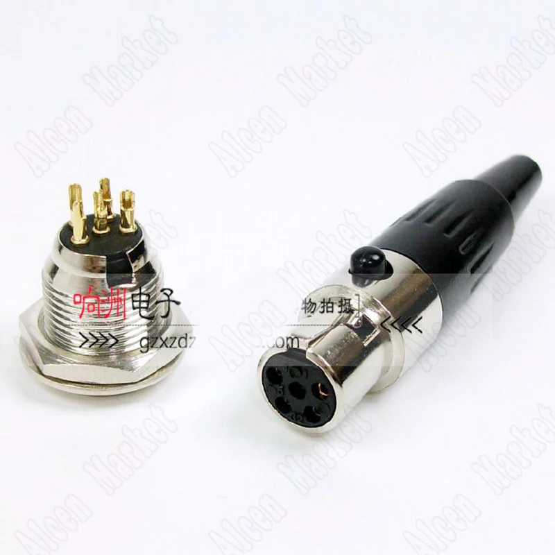 10 шт.-100 шт. Высокое качество Mini Xlr 3/4/5/6/Pins мужской или женский мини XLR Аудио