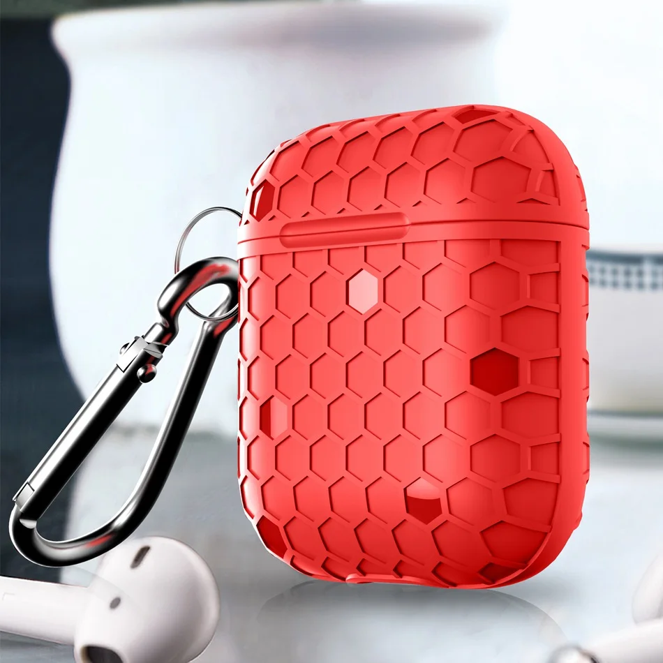 Чехол для беспроводных Bluetooth-наушников чехол Airpods силиконовый ключей Airpod Air Pods