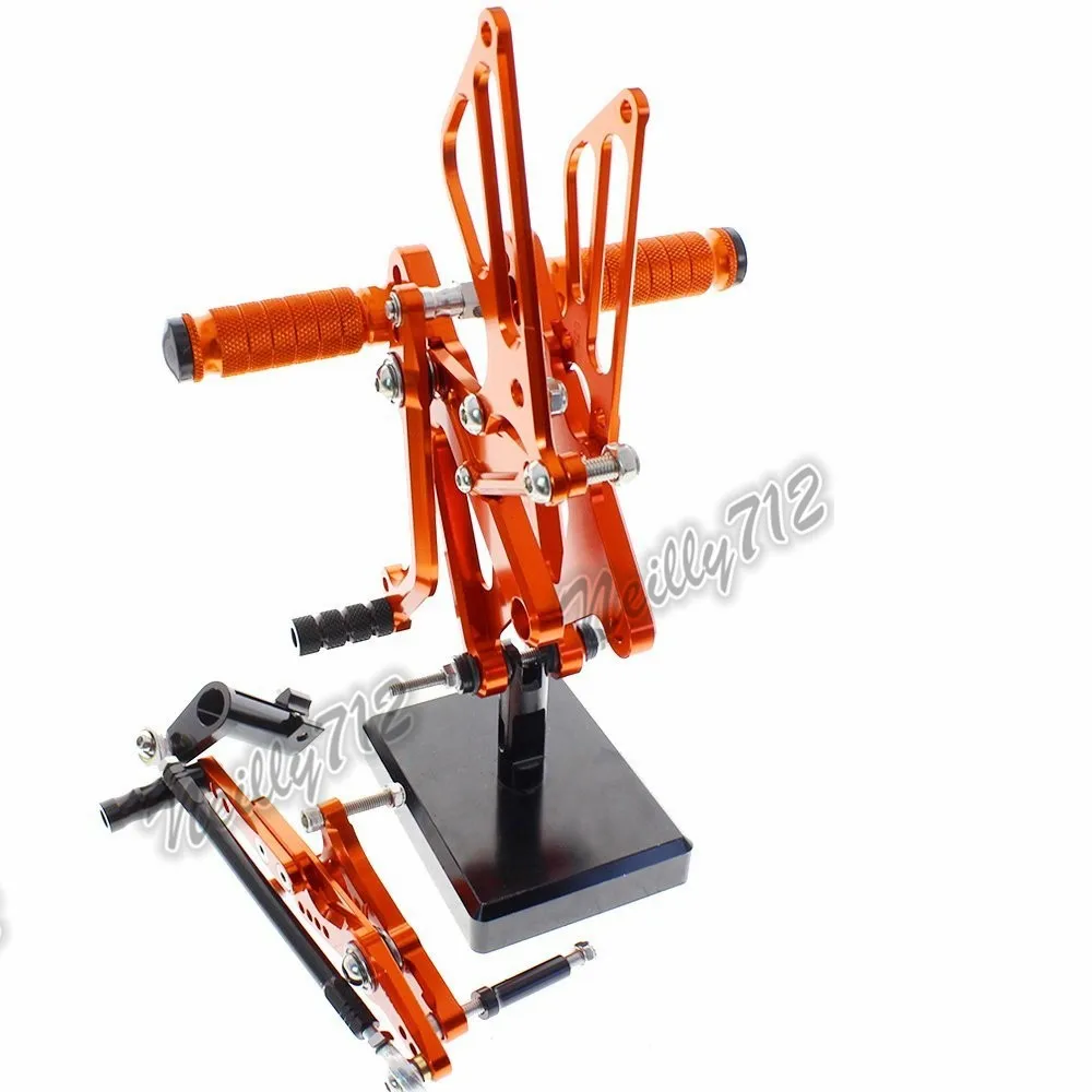 CNC регулируемый Rider Сзади наборы для ухода за кожей Rearset подставка для ног, ухода за кожей ног колышки для Triumph Daytona 675 R 2006 2007 2008 2009 2010 2011 2012