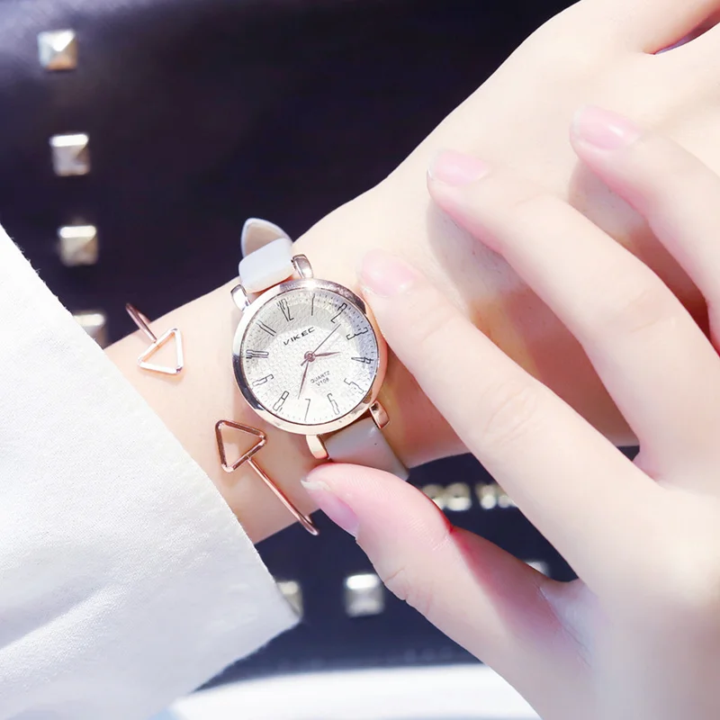 Изысканные женские модные кварцевые кожаные часы наручные Relogio Feminino простые Montre