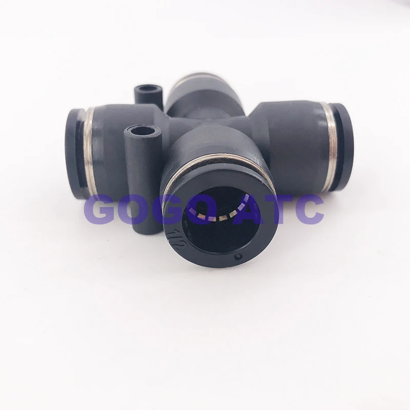 Pneumatic quick connector PZA1/4 1/2 3/8 5/32 5/16 plastic cross four-way inch air pipe insertion | Обустройство дома