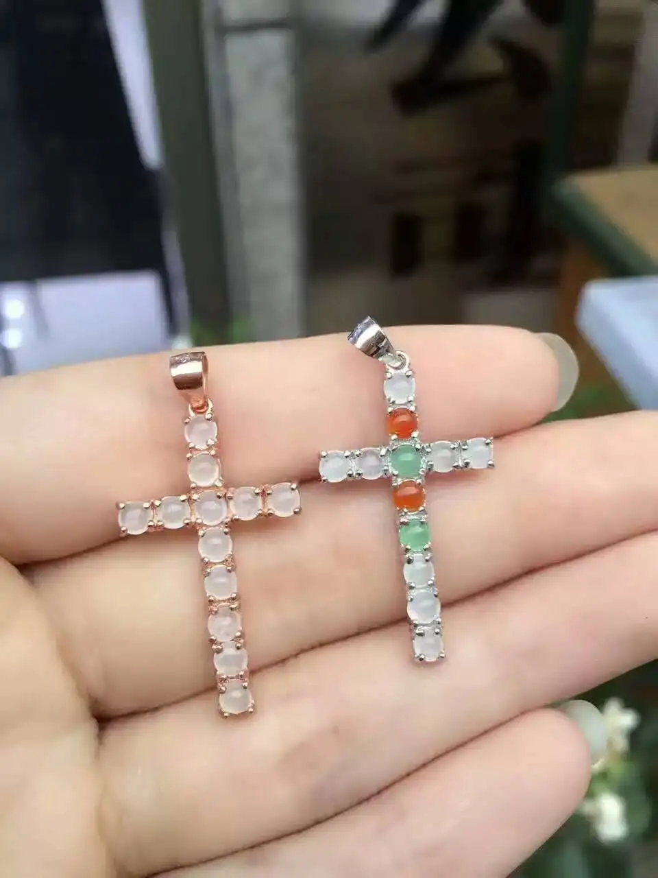 Ожерелье с подвеской из натурального драгоценного камня серебро 925 пробы|jewelry