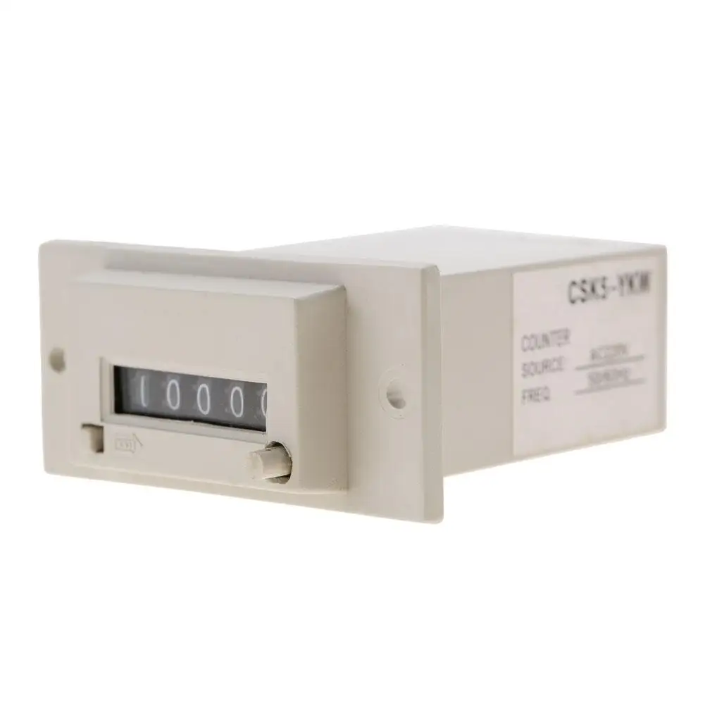 CSK5-YKW 5 цифр импульсный электромагнитный счетчик AC220V/AC110V/DC24V счетчики импа Ульс функциональный