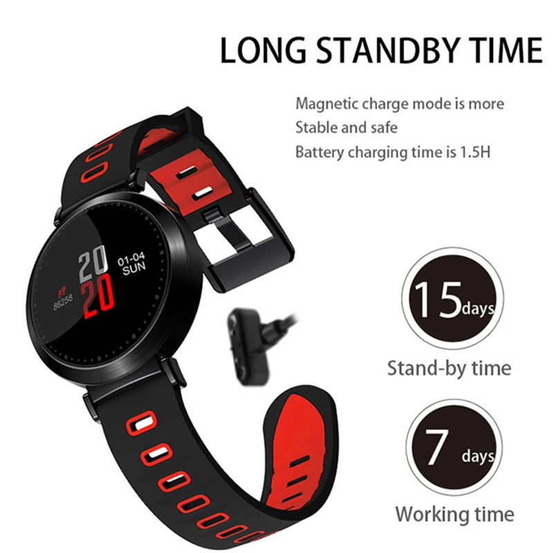 Smart wristband heart rate fitness tracker blood pressure smart bracelet sport watch pedometer waterproof health band | Электроника