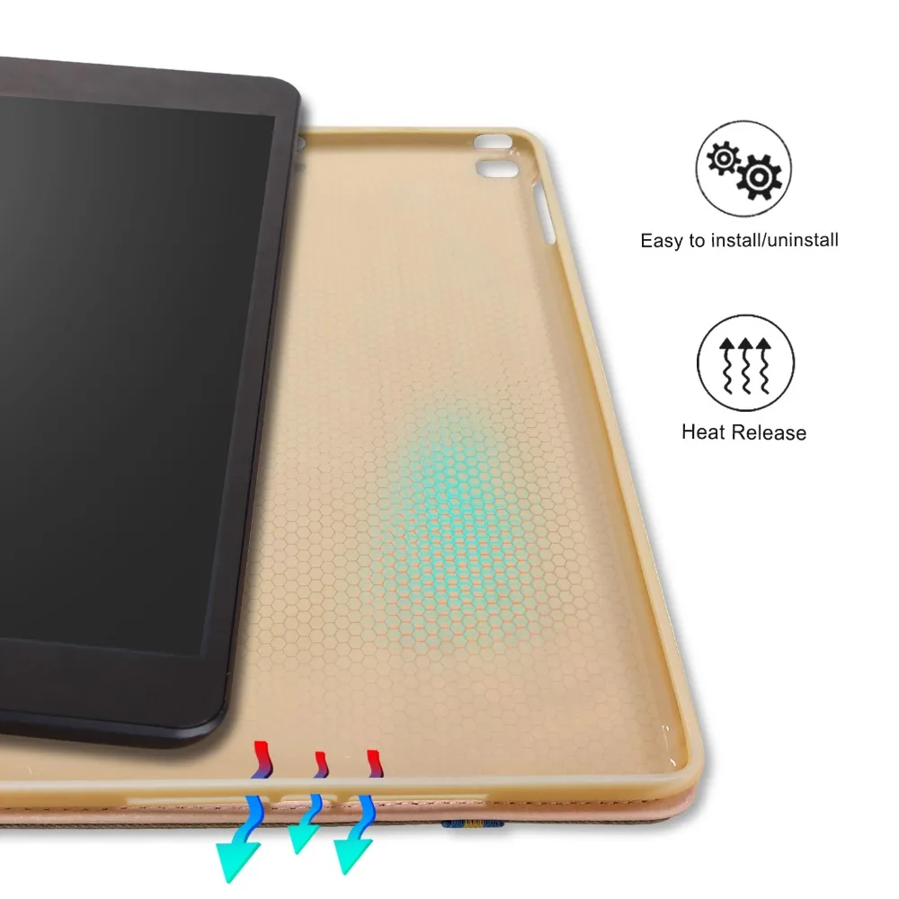 Универсальный для ipad 9 7 2017/2018/ipad air/air2 складной чехол-книжка Smart Cover протектор Wake Up