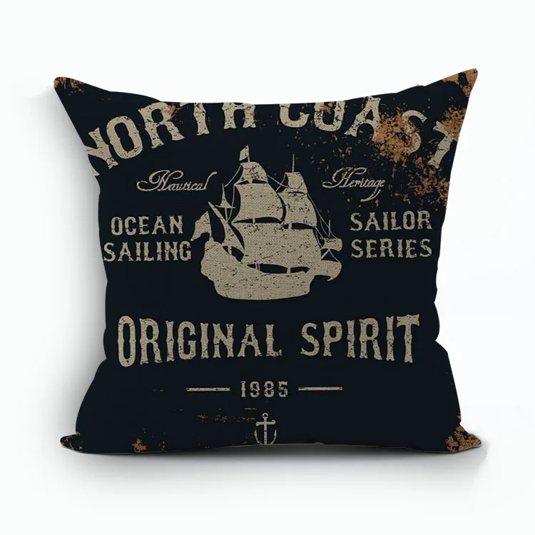 Морской простой стиль якоря Подушка Чехол декоративная подушка чехол s хлопок