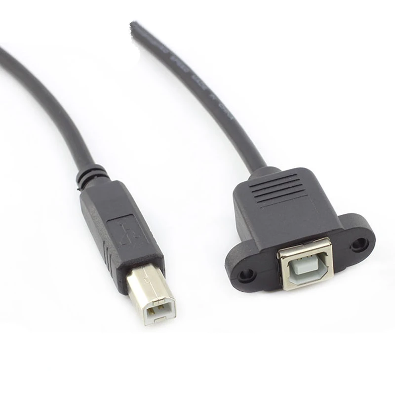 USB 2 0 Tipo B Macho para Femea M/F cabo de EXTENSAO Mountain Em Painel Para Impressora Cabo Data 30 CM com furo do | Компьютеры и