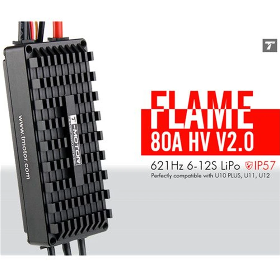 

Free shipping T-MOTOR FLAME 80A HV ESC 6-12s waterproof ESC IP54 for commercial UAV drone