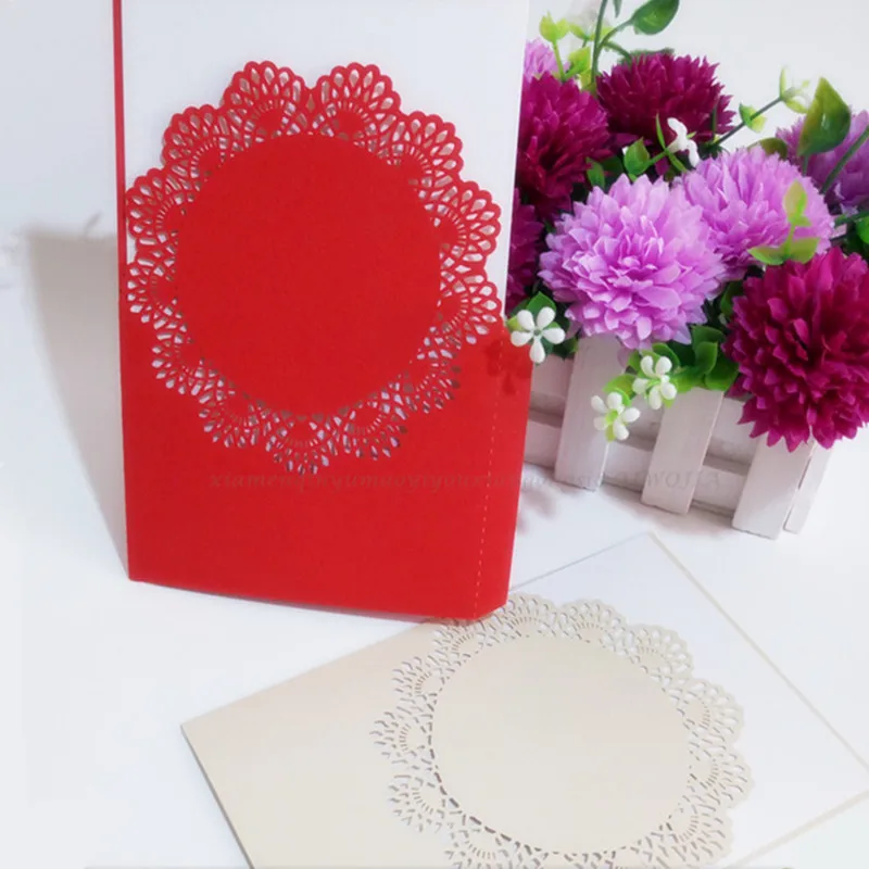 10 шт. элегантные классические свадебные пригласительные карты с цветами