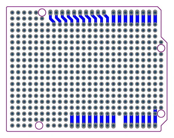 5-кратный Прототип PCB для UNO R3 Щит платы сделай сам комбинированный 2 мм + 54 шаг. |