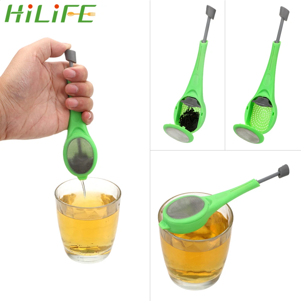 Ситечко для заваривания чая HILIFE ситечко со встроенным поршень кофе и пластиковый