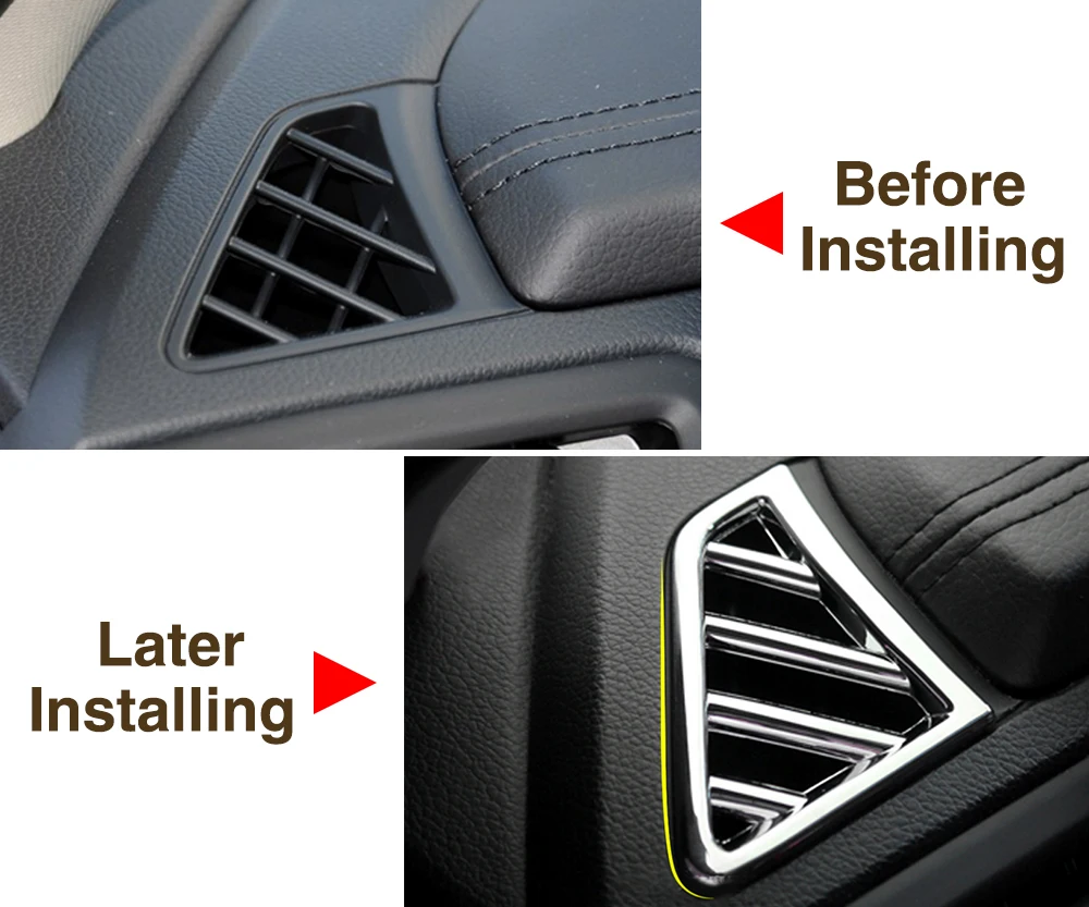 2 шт. выходные Блестки для интерьера хромированные изменения отделки KIA RIO K2 2011 2012