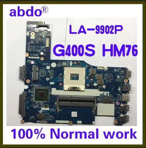 Abdo VILG1/G2 Ла-9902 материнская плата для lenovo G400S ноутбук материнская плата 90003121 90003099 PGA989 HM76 DDR3 тесты работы