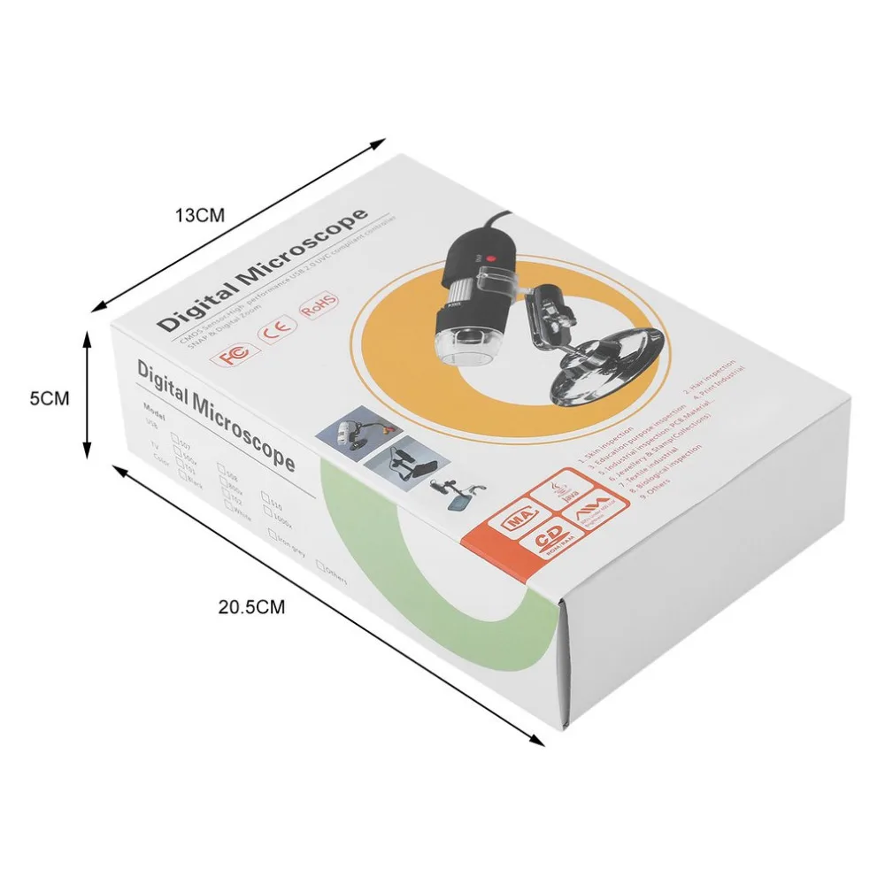 ACEHE цифровой USB микроскоп 50X~ 500X электронный микроскоп 5MP USB 8 светодиодный цифровой камера микроскоп Эндоскоп лупа