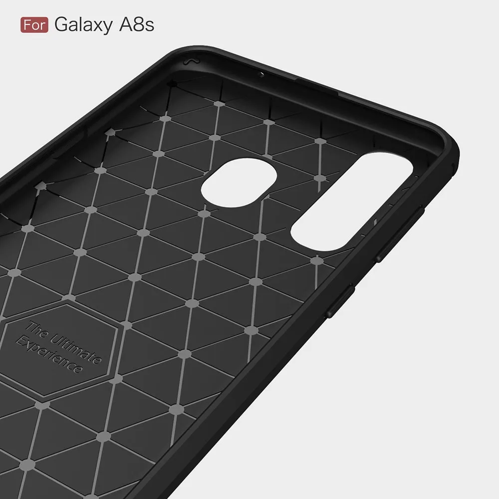 Carbon fiber textured TPU 6.4For Samsung Galaxy A8S Case For G8870 SM SM-G8870 Cell Phone Cover |