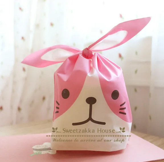 Free shipping super cute pink blue little dog decoration gift packing bag candy bag party gift package bags supply favors
