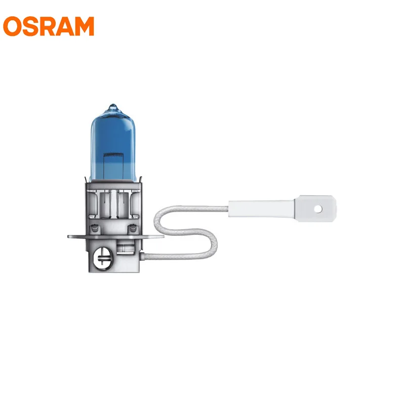 OSRAM H3 5000K 12V 55W 62151CBA прохладные синие галогенные лампы ксеноновые Мега белые на 50%