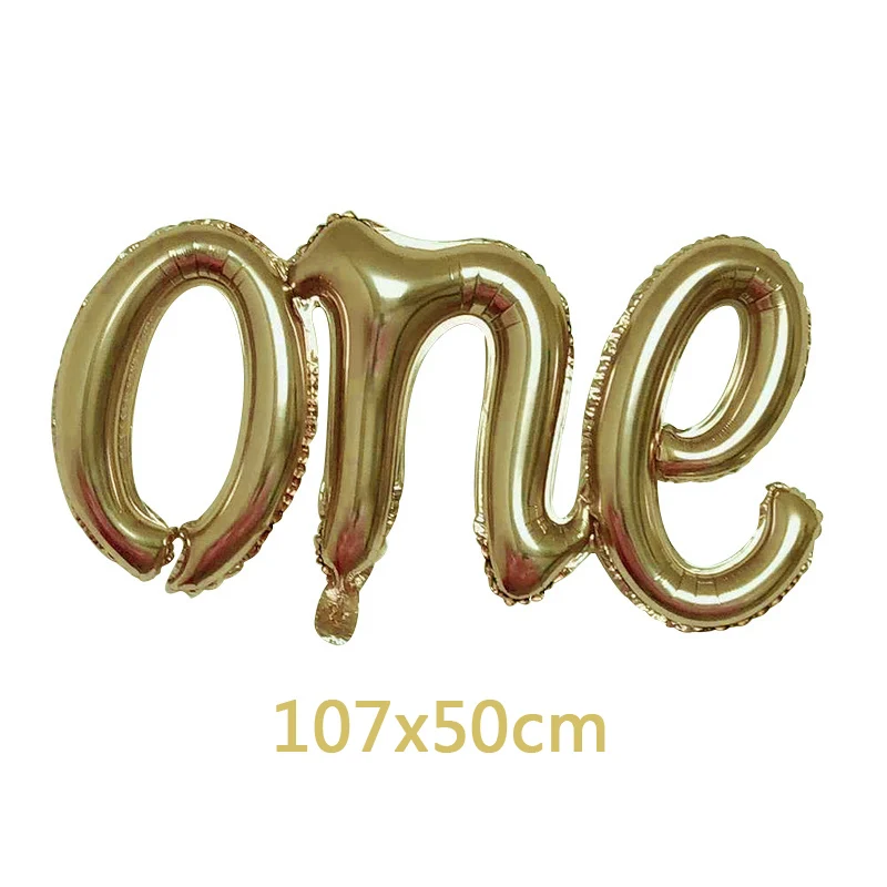 one balloon 1 шт. 40 дюймов Мальчик девушка с воздушными шарами дети 1-й День рождения украшения один ребенок воздушный шар для Бэйби Шауэр пол раскрывает поставки - Цвет: one balloon