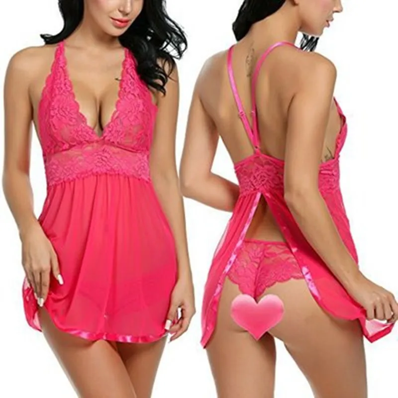 7 видов цветов Нижнее белье сексуальное эротическое платье Babydoll женское