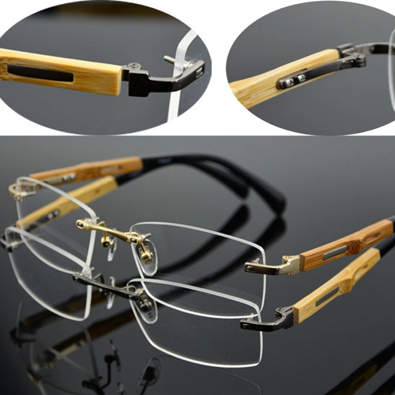 Брендовые женские очки Chashma светильник из чистого титана без оправы бамбуковые