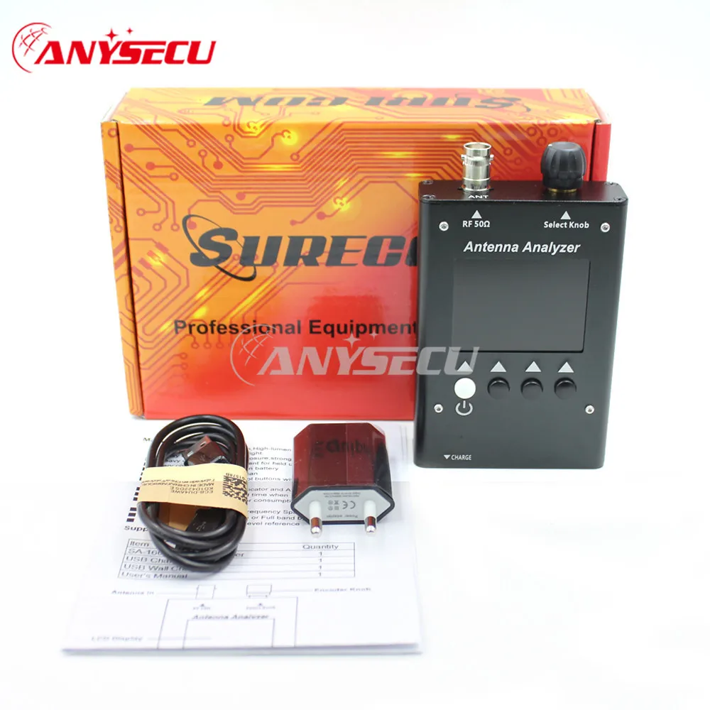 Новый SURECOM SA 160 0 5 60 МГц цветной графический анализатор антенны SA160 analizador de antena|antena
