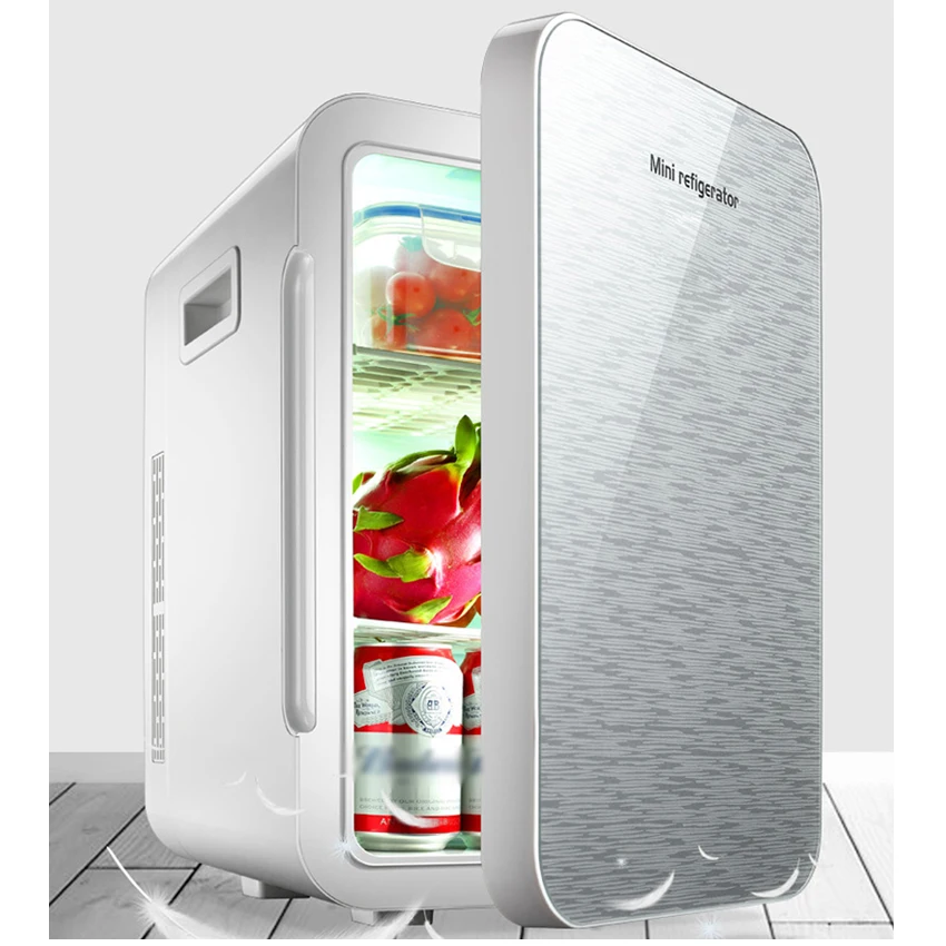 

Мини-холодильник 22 л, компактный автомобильный холодильник двойного назначения с температурными вариациями 12/220 в, портативная морозильная...