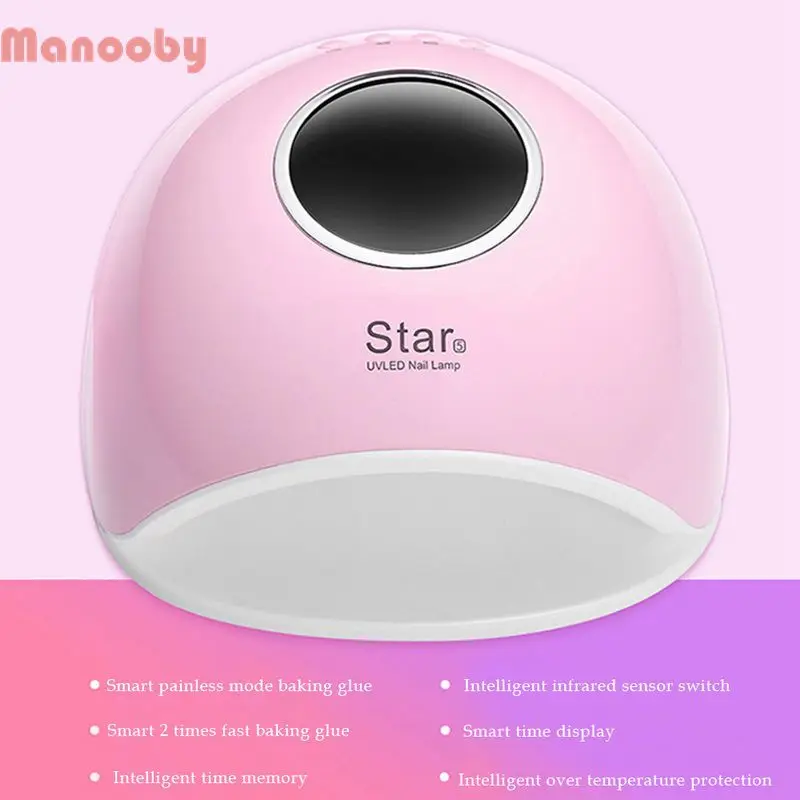 Manooby умная звезда светодиодный лампы для ногтей LED свет лампа лак маникюра