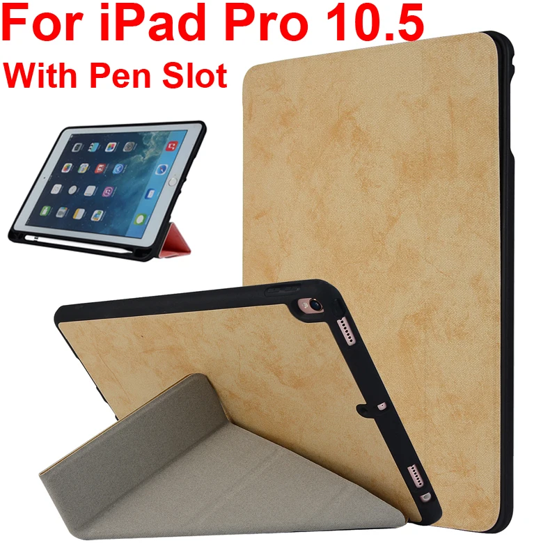 Умный чехол для Apple iPad Pro 10 5 с держателем слота ручки корпус трансформацией и