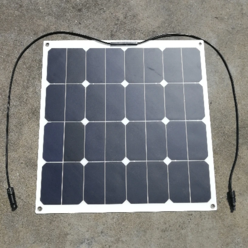 Sunpower Вт 18 В в 50 Гибкая солнечная панель солнечные модули для 12 батареи солнечное