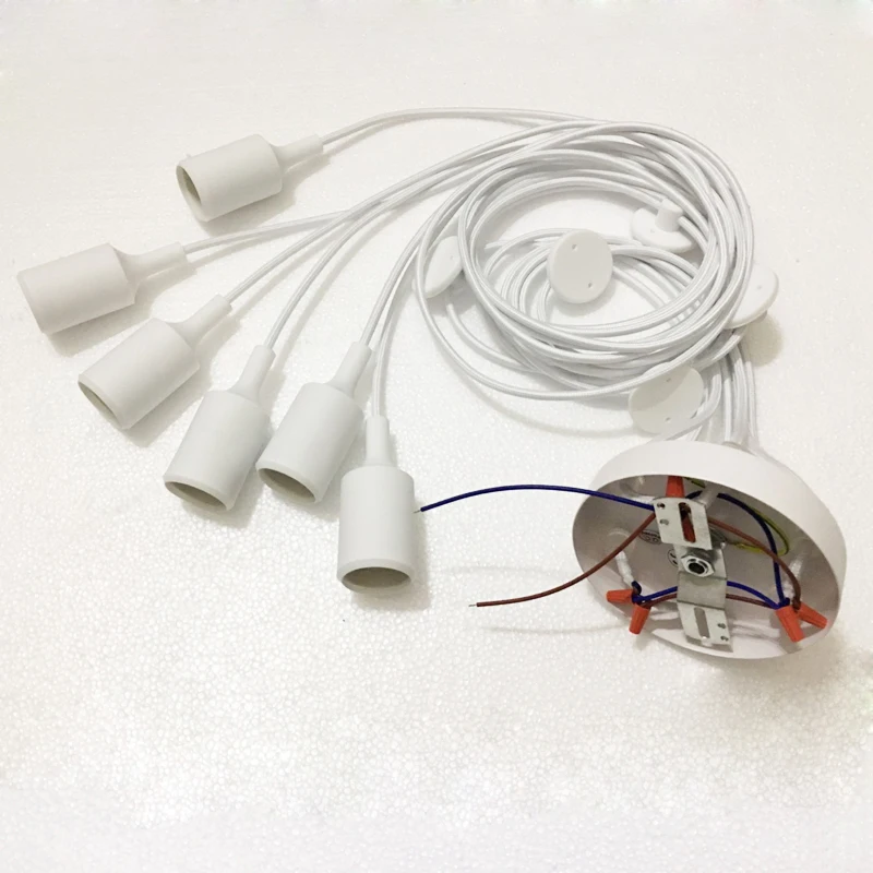 Современная Подвесная лампа E27 в скандинавском стиле с лампочками накаливания