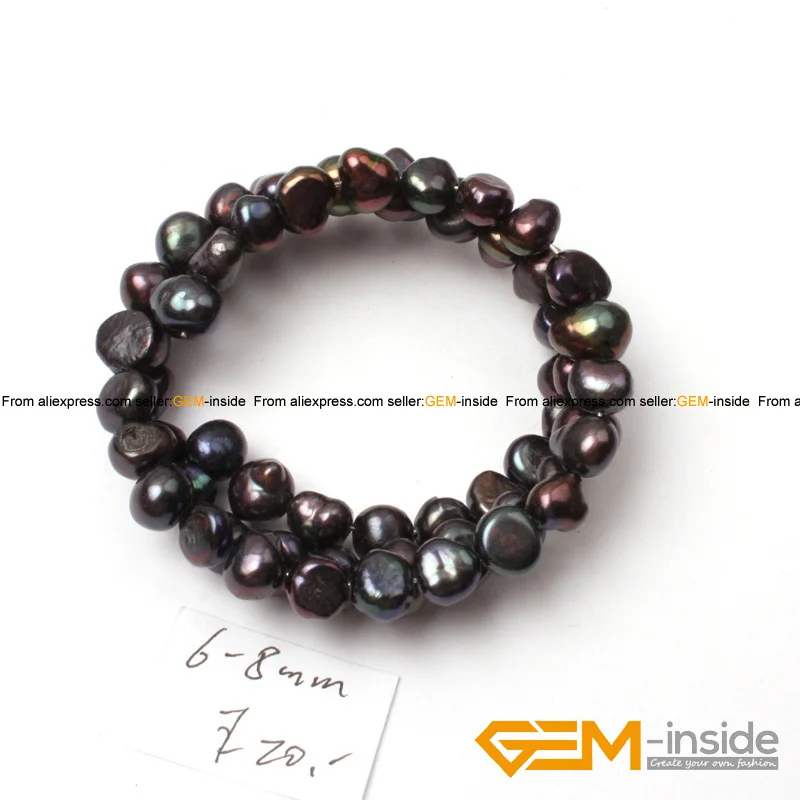 6-8 мм браслет с пресноводным жемчугом модный пресноводный жемчуг в классическом