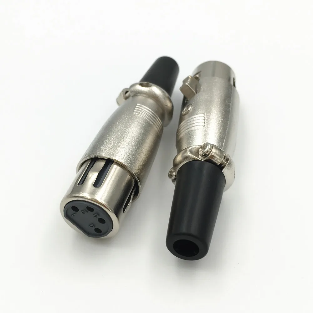 8 шт. штекерный и гнездовой разъем XLR 3 4 5 Pin для микрофона аудиокабель проводной