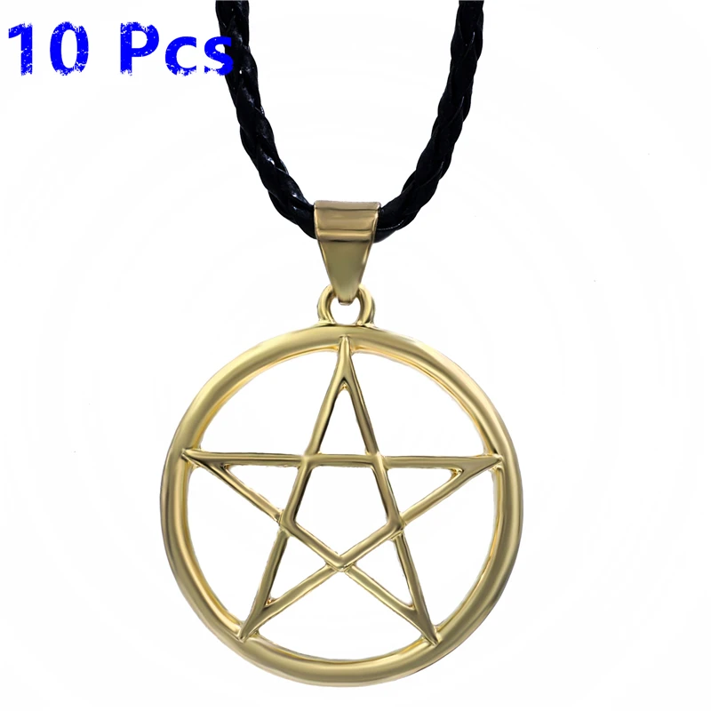 Оптовая продажа 10 шт. мужские и женские подвески в виде оловянной звезды
