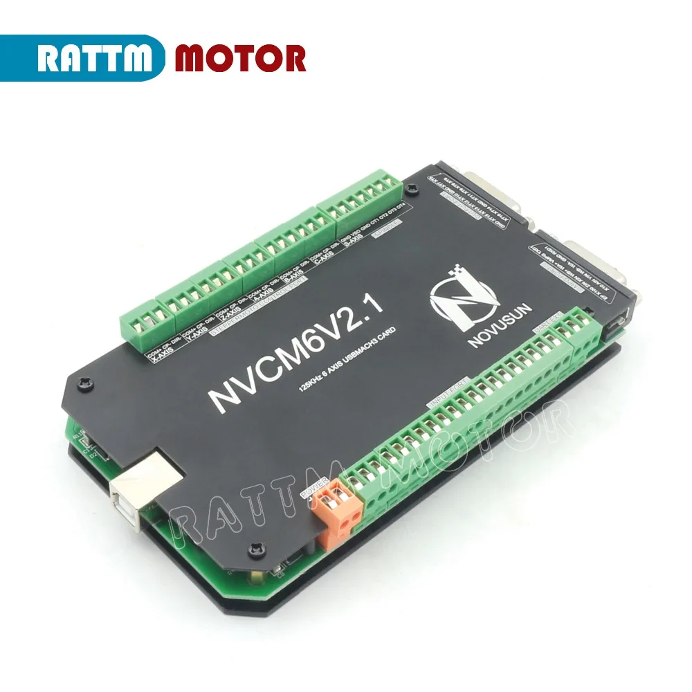6 оси 200 кГц NVCM MACH3 USB движения Управление карта с Для фрезерный станок чпу шаговый