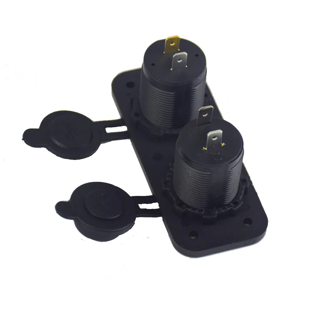 New Arrive 12V Dual USB Car Cigarette Lighter Socket Splitter Charger Power Adapter Outlet Accessories | Автомобили и мотоциклы
