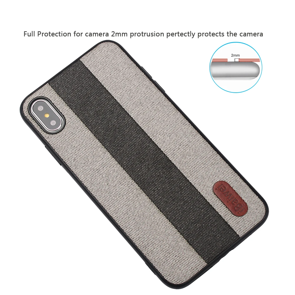 Cloth Texture Case for Apple Iphone XS Max High Quality Fabric Protection Shells Xs Hard PC Phone Cove |