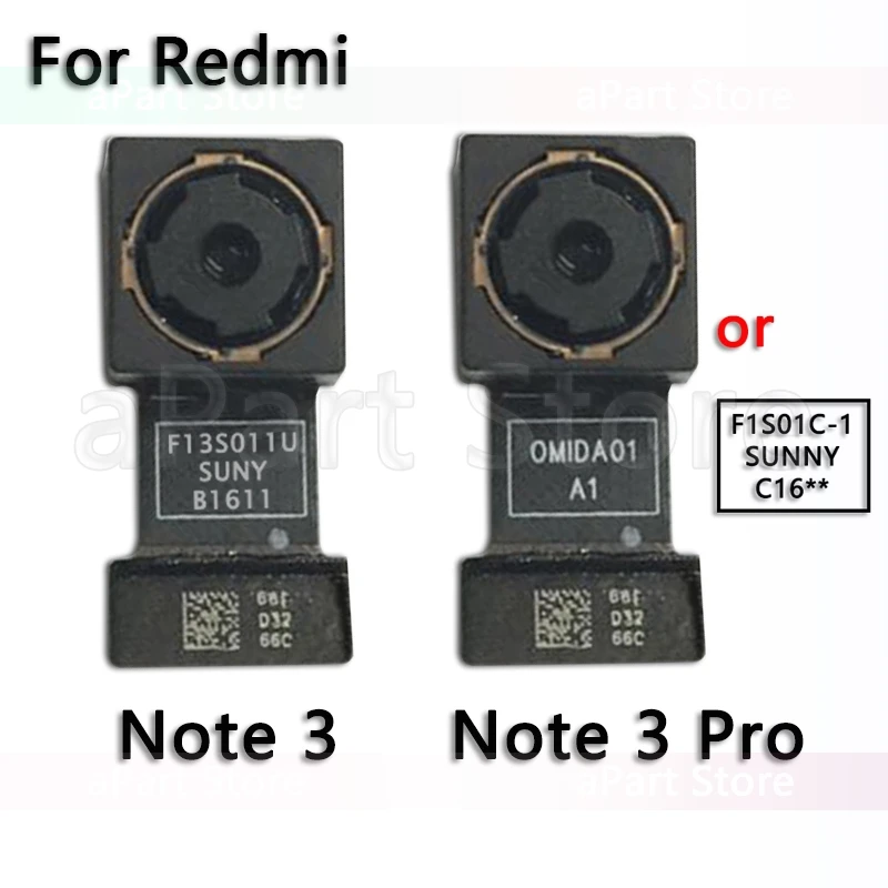 Основная задняя камера для Xiaomi Mi Redmi Note 3 3s Pro оригинальная гибкий кабель телефона