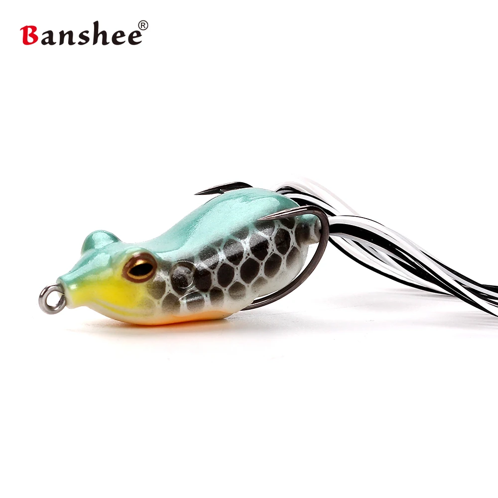 Banshee 11 г 50 мм Высококачественная мягкая лягушка со змеиной головой/басом Topwater Ray