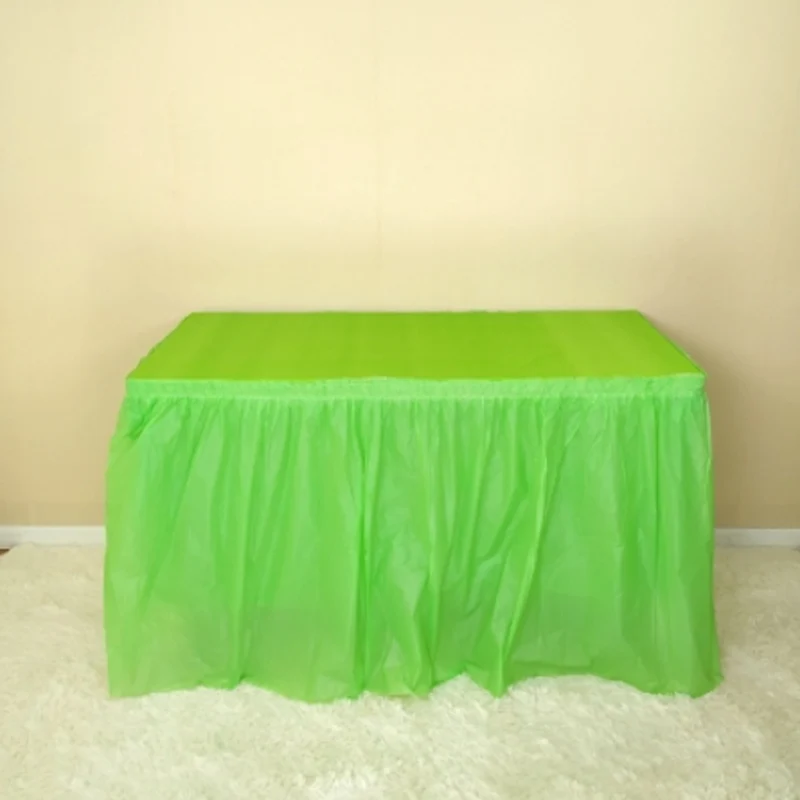 Туманные одноразовые настольные юбки для свадебного украшения DIY День рождения Тюль домашний декор ручной работы художественный материал