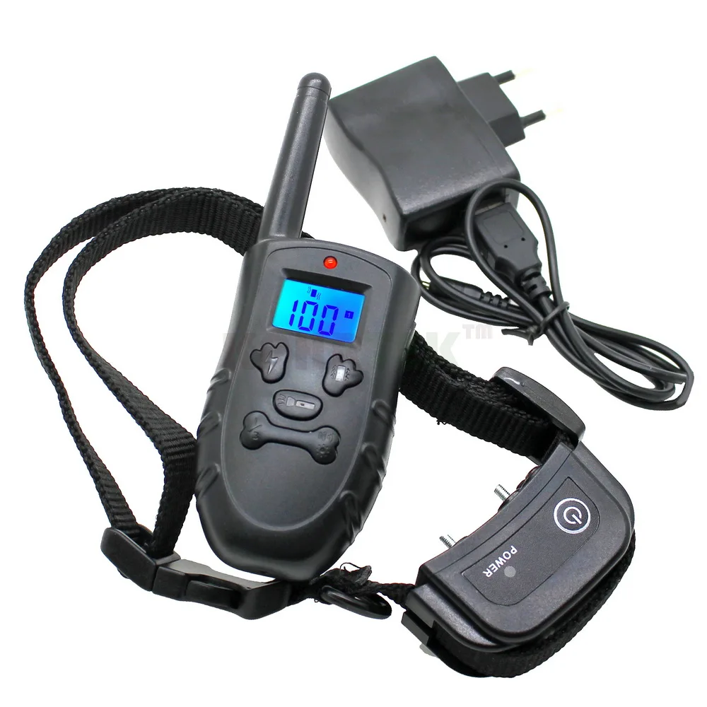 Перезаряжаемый и водонепроницаемый ошейник для дрессировки собак с подсветкой