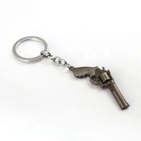 battlegrounds keychain revolver key ring car key holder fashion chaveiro key chain game pendant men gift jewelry