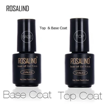 Основа и верхнее покрытие для ногтей ROSALIND 7 мл Гель лак